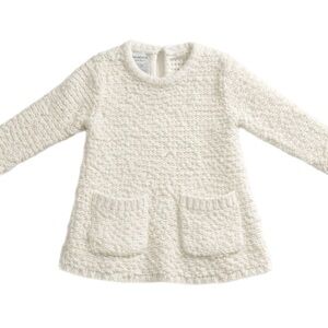 Zara Cream Knit Baby Dress - 6-9 months